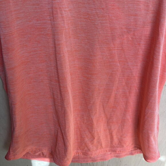Adidas Womens Size Large Pullover Tank Top Shirt Racerback Cut Out Back Orange - Picture 3 of 6